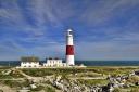 Portland Bill Lighthouse one of the landmarks on the Isle of Portland.