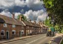 Cottages along Ashbourne Road, Kirk Langley