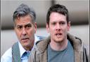 George Clooney alongside Derbyshire's Jack O'Connell in Money Monster