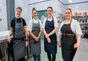 Charlotte, second right, with her fellow contestants on Great British Menu,  Nat Tallents, Olivia Barry and Elly Wentworth.