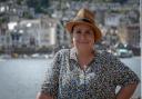 Susan enjoying some time in Torbay at Brixham Marina.