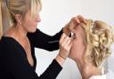 Make-up artist Kelli Waldock at work