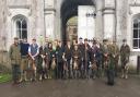 Pupils from the Countryside Management Course with the days bag