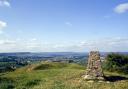 A view over the Severn Valley from Harefield Beacon in Gloucestershire