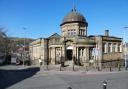 Darwen library with views of Jubilee Tower in the background. (c) Kirsty Thompson