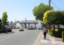 The view toward the Golden Ball of Longton