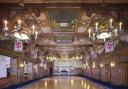 Although it looks wooden, no wood was used to create the Baronial Hall