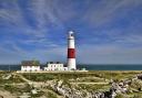 Portland Bill Lighthouse one of the landmarks on the Isle of Portland.