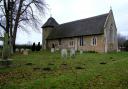 The thatched Norman church at Thornham Parva church.