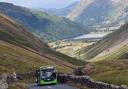 Stagecoach's 508 service climbs Kirkstone Pass out of the valley