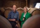 Penny Streeter and winemaker Johann Fourie