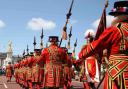 The Yeoman of the Guard - resplendent in outfits Sarah helped to create.