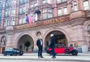 Mark and Andy outside the Midland Hotel where the Rolls Royce story may have begun. PHOTO: Ian Macauley