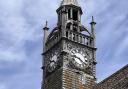 The clock tower on top of Redesdale Hall