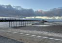 The vast expanse of sand under Southport Pier by reader Louise Baldwin