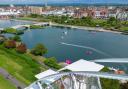 Southport's Marine Lake as seen from the big wheel. PHOTO: