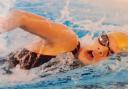 Anna swimming for the Lancashire squad