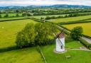 The old flour mill of Ashton Windmill stands on the Isle of Wedmore