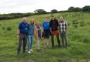 Some of the BBC Springwatch crew and RSPB Arne team: Terry (RSPB), Alison Hitchins (BBC digital assistant producer), Helen Moffat (RSPB), Lesley Gorman (RSPB), Jack Baddams (BBC wildlife researcher), Terry Bagley (wildlife photographer).