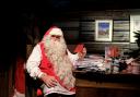 Santa in his workshop in Rovaniemi, Finland.