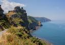 Nick relived his trip to the Valley of Rocks in Lynton for one of the key scenes in his book.