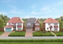 Redrow Mandeville Crescent Saffron Walden Show homes street scene