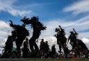 Beltane Border Morris perform at Shrewsbury Folk Festival last year.