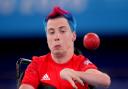 Great Britain's David Smith competes in the Individual - BC1 Gold Medal Match. He sported an eye-catching red and blue mohawk back then but remained tight-lipped when quizzed on his hairstyle of choice this time around.