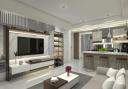 The modern trend is for a large muti-use open plan kitchen/dining/living space.