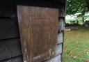 The plaque at Polstead Church marking the burial place of The Red Barn victim, Maria Photo: Newsquest