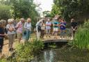 Wilder Together: councillor tour of the RSPB Flatford Wildlife Garden.