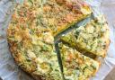 Crustless Quiche with Courgettes and Goat's Cheese.