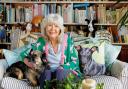 Dame Jilly Cooper in her Cotswold home