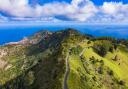 A view of Blue Hill, taken from High Peak, St Helena. Photo by Craig Williams.