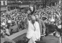 Churchill greeted like a conquering hero, Quebec City, Canada, August 1943. Pic: US National Archives and Records Administration