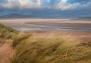 The sand dunes and the beach at Sandscale Haws during autumn