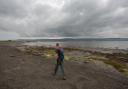 Heading up the side of Loch Ryan to the slipway at Glenside