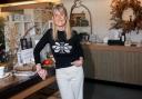 Hanne Crank in her new shop at Hawkshead