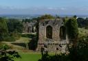 New and old: Hawarden Castle from the Old Castle.