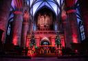 The Cathedral nave at Christmas.