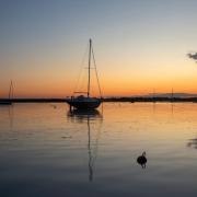 An idyllic sunset at Old Leigh