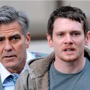 George Clooney alongside Derbyshire's Jack O'Connell in Money Monster