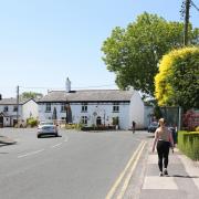 The view toward the Golden Ball of Longton