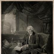 A mezzotint of Jonas Hanway by R. Dunkarton.