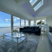 The open plan living/dining area.