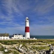 Portland Bill Lighthouse one of the landmarks on the Isle of Portland.