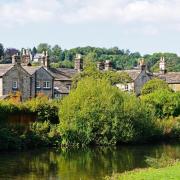 Cottages alongside the River Wye, Bakewell