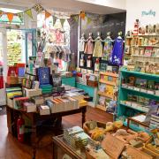 The shop is filled with inspiring gifts, clothes and books chosen by Diane.