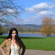 Alice in the stunning grounds of Newburgh Priory