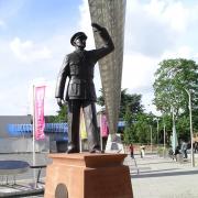 Statue of Frank Whittle in Coventry, unveiled on June, 1 2007, the centenary of his birth